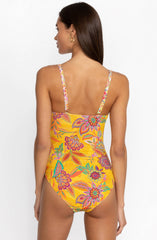 SUNSHINE KALEIDA RUSHED ONEPIECE