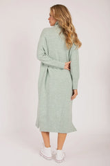 Cozy Oversized Knit Turtleneck Dress