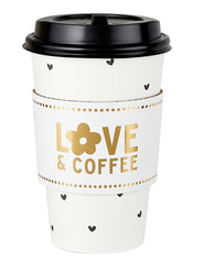 Set of 8 paper coffee cups
