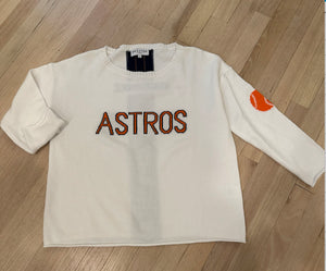 Astros White Sweater