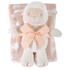 Lamb Blanket and Toy set