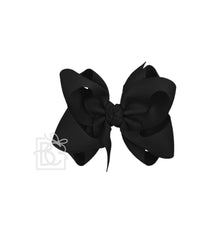 MULTI-LOOP GROSGRAIN BOW ON CLIP: 4.5" Large - 1.5" Ribbon on Alligator Clip