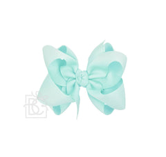 MULTI-LOOP GROSGRAIN BOW ON CLIP: 4.5" Large - 1.5" Ribbon on Alligator Clip