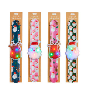 Christmas LED slap bracelets