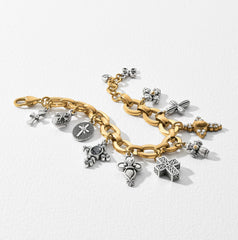 Heavenly cross charm bracelet