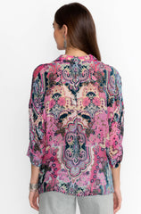 Marlow Burnout Blouse-Paisley Melody