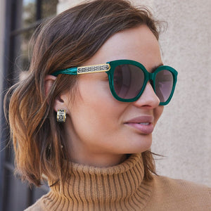 Intrigue emerald sunglasses