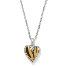 PETITE CASCADE REVERSIBLE HEART NECKLACE