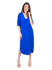 POPPY CAFTAN-MARINE TERRY