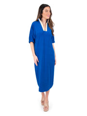 POPPY CAFTAN-MARINE TERRY