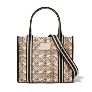 Woven Hearts canvas carryall