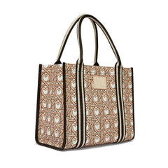 Woven Hearts canvas carryall