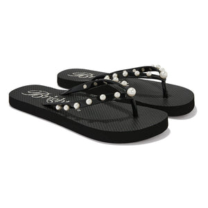 Pearly Black Brighton Flip Flop