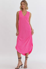 Ribbed Midi Dress