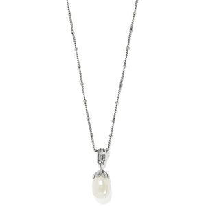 Everbloom Pearl Drop Silver Necklace