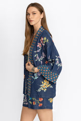 EVANGELINE TENCEL CROPPED KIMONO