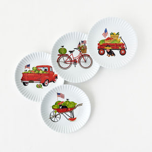 American holiday “paper” Plates- Set of 4