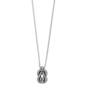 Large Interlock Harmony 2 tone necklace