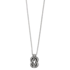 Large Interlock Harmony 2 tone necklace