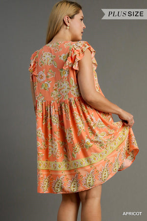 Summer Floral Dress- Plus