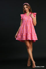 Bubble Gum Pink Bow Dress