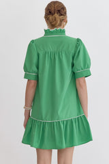 Ruffled Collar Dress