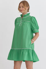 Ruffled Collar Dress