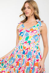 Multi Color tiered dress