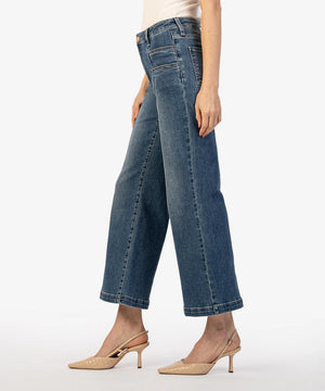 KUT High Rise Wide Leg Meg-Exceeded dark