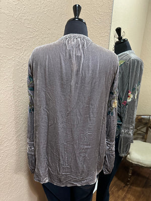 Velvet estate blouse