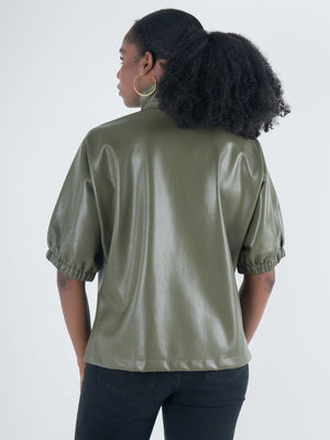 Poppy Top- Olive night