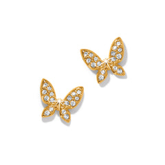 Enchanted butterfly earrings- Gold