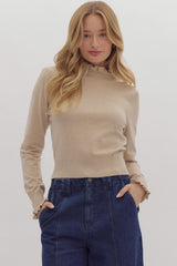 Ruffled Neck Sweater