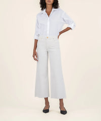 Meg -ECRU high rise wide leg