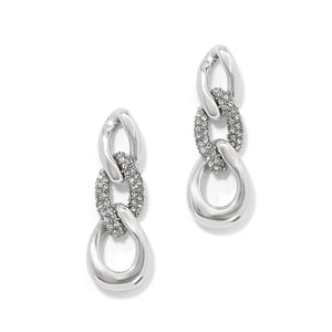 Cleo Pave link earrings