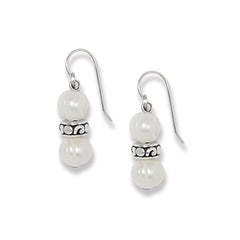 Contempo Heart Pearl French wire earring