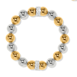 Meridian Stretch bracelet-Silver/gold mix