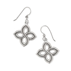 Interlock floral knot earrings