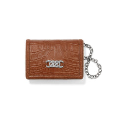 Interlock croco medium wallet