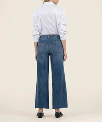 Meg HR branded pocket wide leg jean