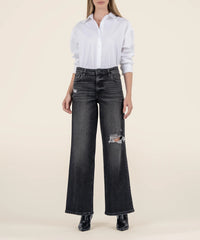 KUT Jodi HR wide leg black denim