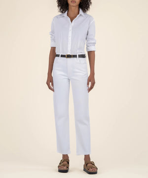 Ashley white high rise slouchy denim