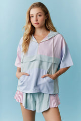 Coloblock short set