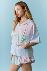 Coloblock short set