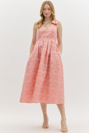 Coral Floral Dress