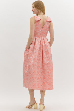 Coral Floral Dress