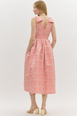 Coral Floral Dress
