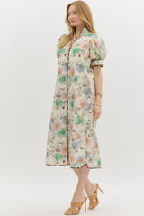Floral/Leopard maxi dress