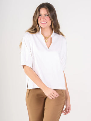 POPPY TOP WHITE COTTON