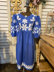Cord Embroidered dress